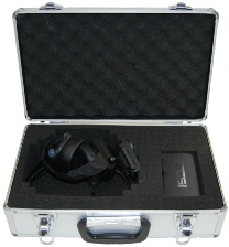 Pit crew headset in alloy case