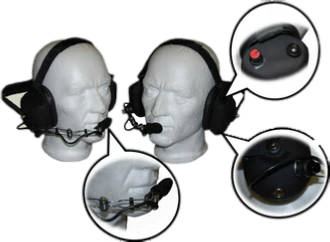 Pit Crew headset detail